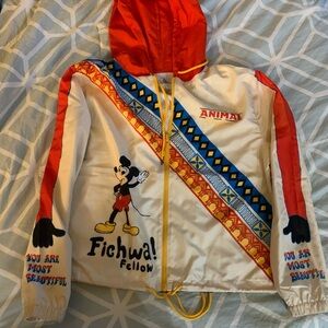Disney parks animal kingdom Colorful Mickey Mouse Windbreaker Jacket